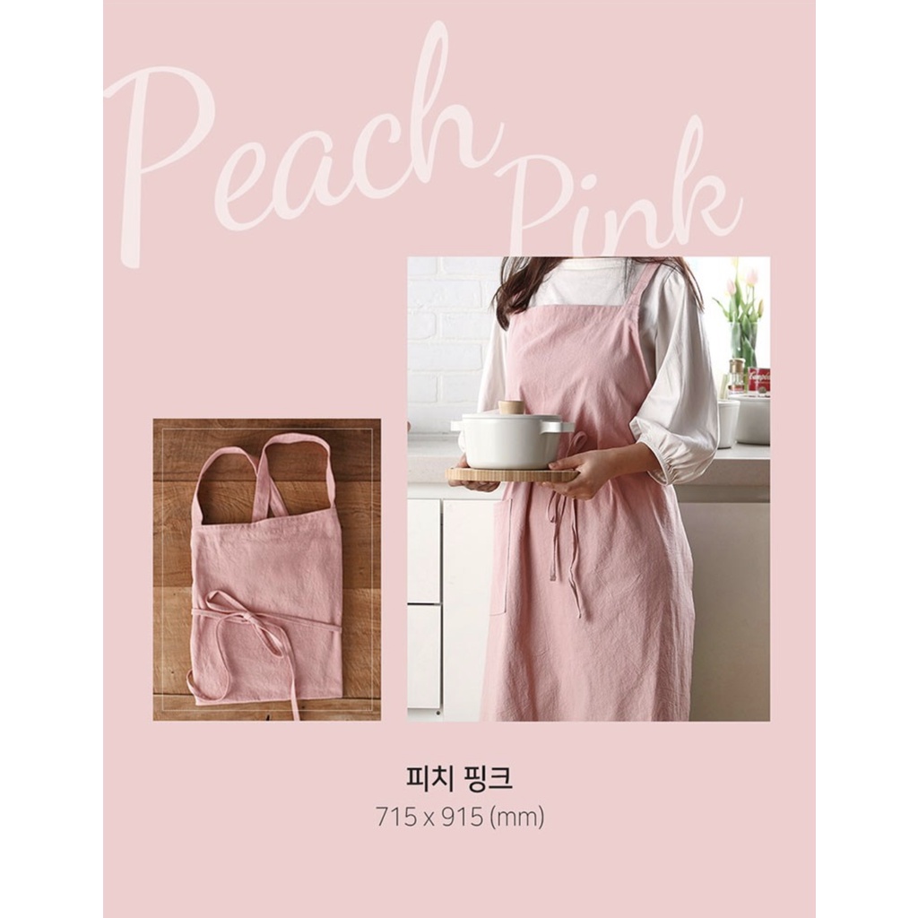 Tạp dề phong cách tối giản Hàn Quốc | Tạp dề vintage tối giản Hàn Quốc FIKA NEOFLAM [Hàng nội địa Hàn Quốc]