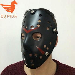 Mặt nạ Jason hóa trang Halloween leegoal Màu Đen Lỗ tròn best
