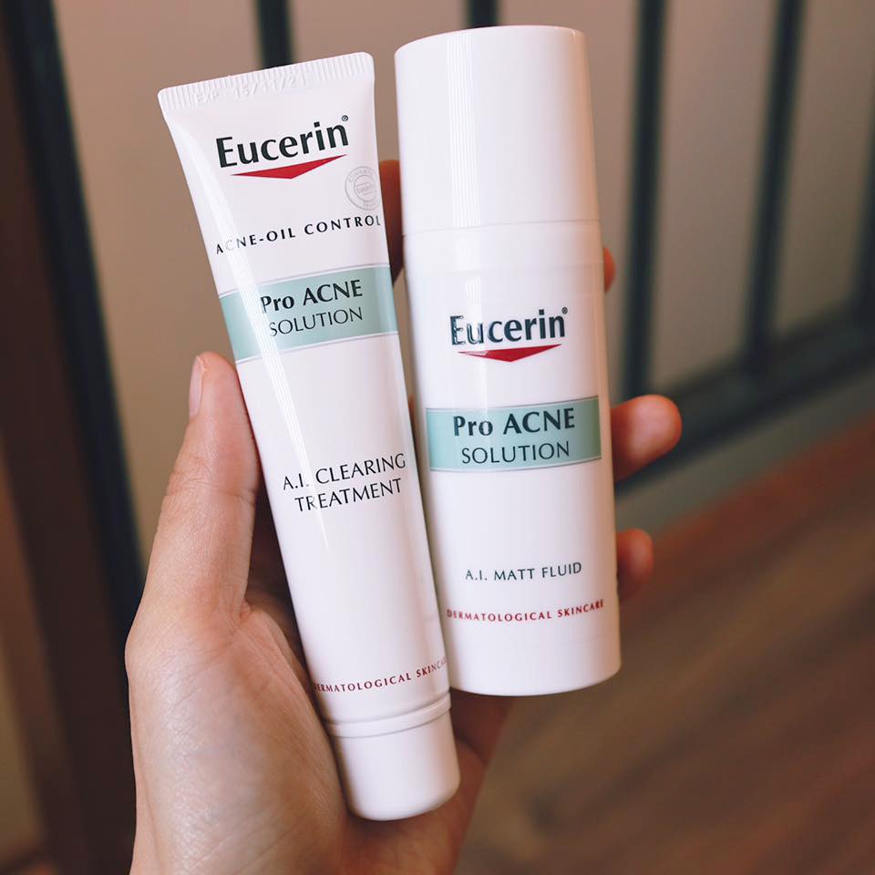 Kem Dưỡng Giúp Giảm Dầu Và Mụn Eucerin Pro - Acne Solution A.I Matt Fluid