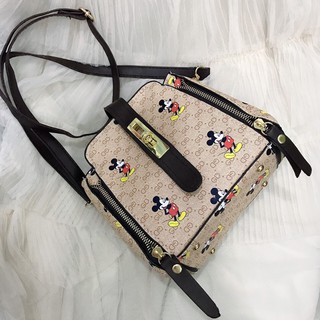 Túi đeo chéo Mickey 2 khóa sườn