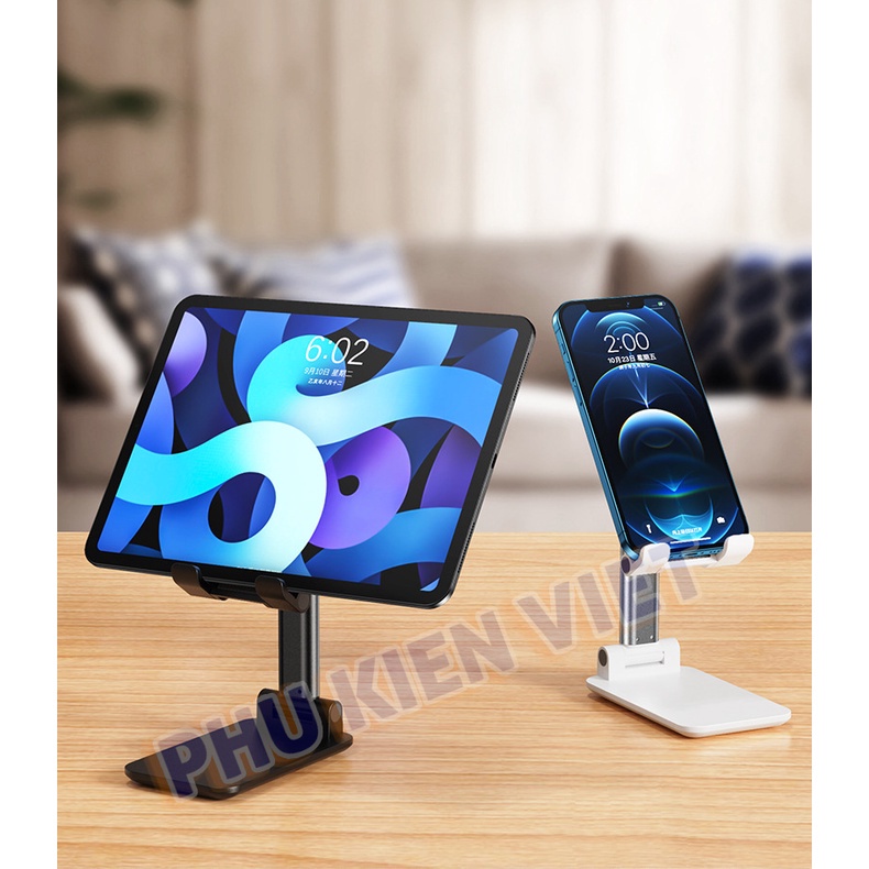 Giá đỡ điện thoại để bàn K3 nhỏ gọn điều chỉnh đa năng, Kệ để điện thoại Ipab gấp gọn đế vững chắc tiện lợi hàng nhập