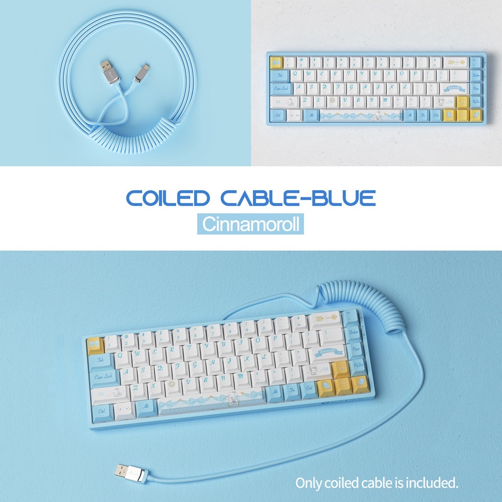 Dây cáp nối dài cho bàn phím cơ Akko Type C USB Type C + USB C 150cm