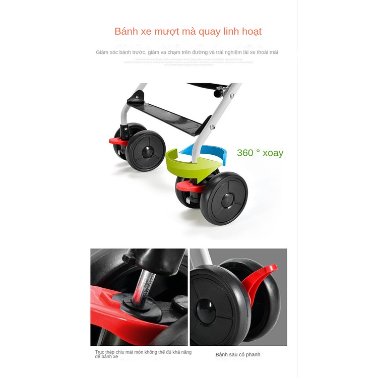 Xe đẩy trẻ em có thể gấp gọn nhẹ có thể ngồi và nằm Xe đẩy em bé đi du lịch siêu gọn nhẹ  gấp gọn cho bé đi du lịch