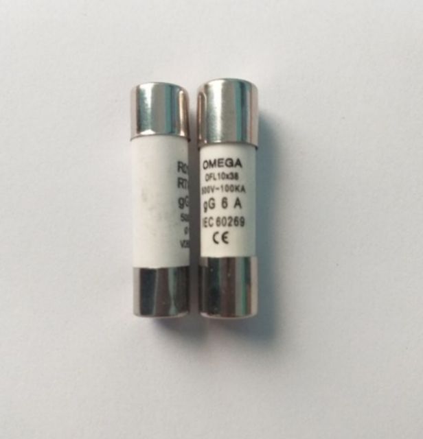 Combo 10 cái Cầu chì công nghiệp kính Omega- Cầu chì sứ omega 2A 5A 6A