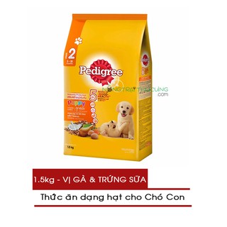 Thức ăn hạt cho Chó con Pedigree gói 1.3kg - Vị Gà & Trứng Sữa - [Nông Trại Thú Cưng]