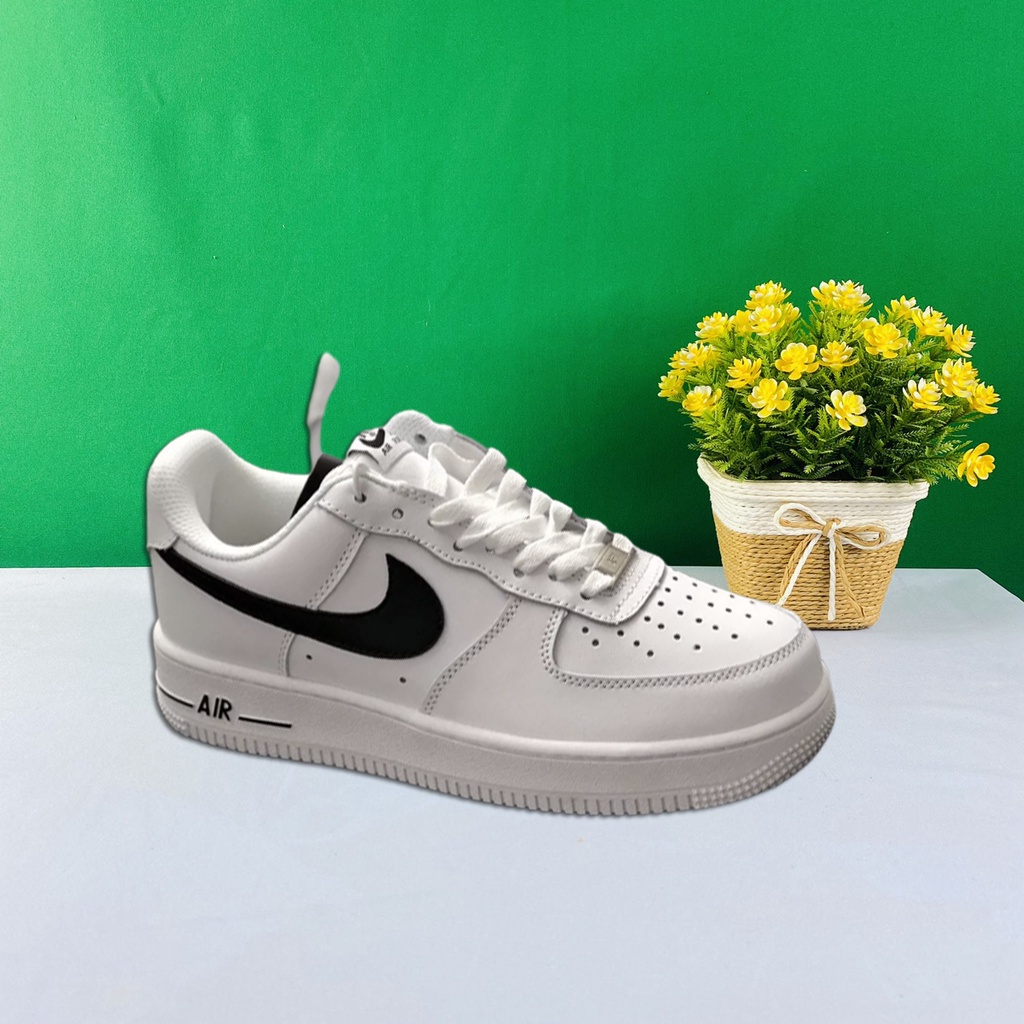 Giày AF1 Air Force 1 Vệt Đen Đế Xịn - Sneaker Độn Đế Sang Chảnh Cho Giới Trẻ
