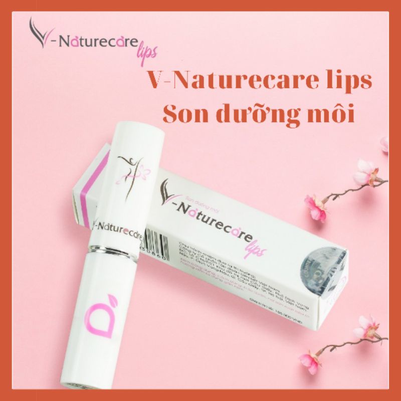 Hàng Cao Cấp Son dưỡng V-Natucare lips giúp môi căng mọng, son dưỡng môi mềm mịm 100% tự nhiên