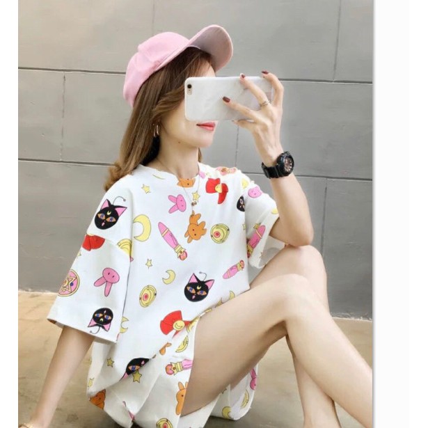 đồ bộ mặc hè in 3d dễ thương | BigBuy360 - bigbuy360.vn