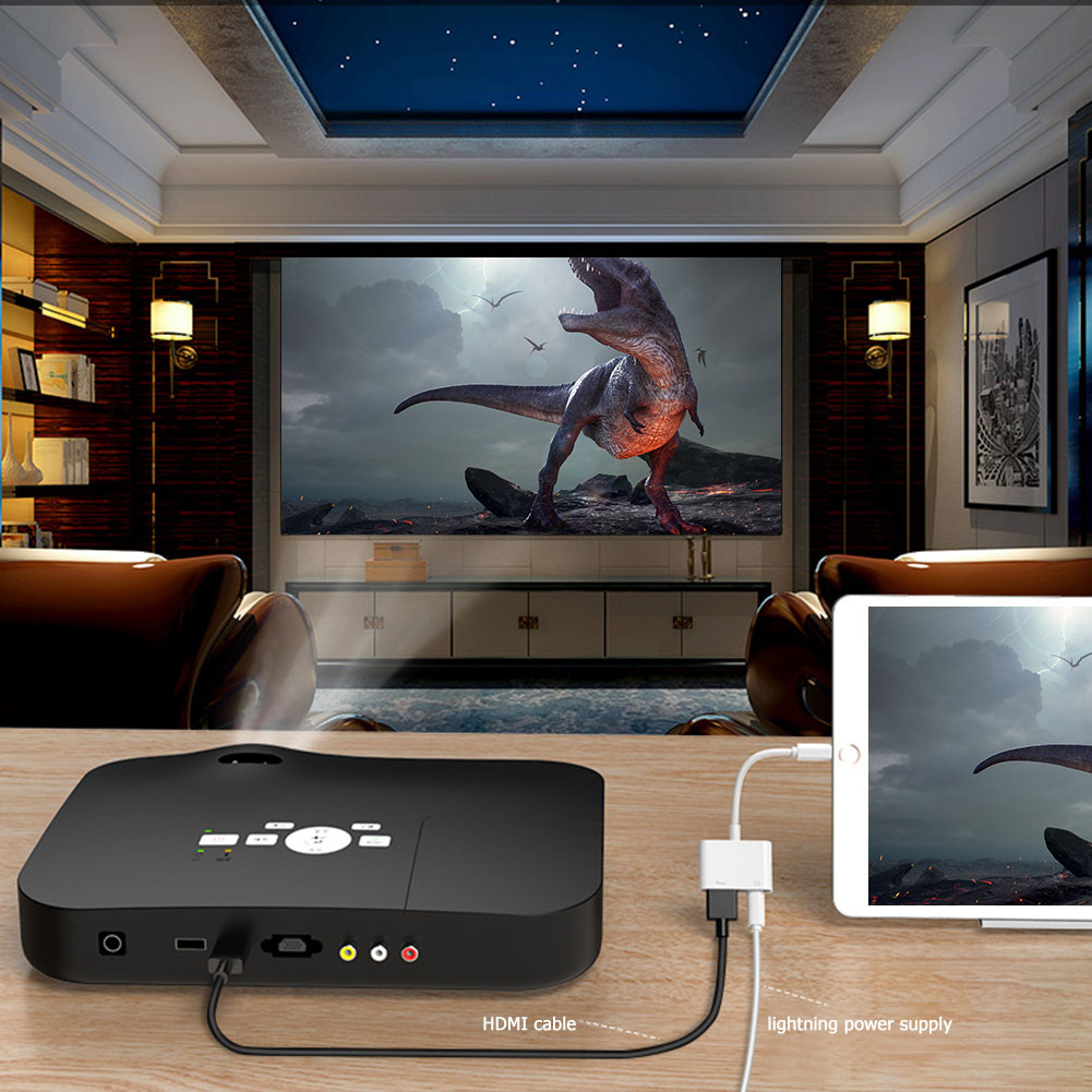 Cáp Chuyển Đổi Lightning Sang Hdmi Av / Hdtv Tv 2020 Cho Iphone Ipad 8x7 / Ios 11 / 12 13