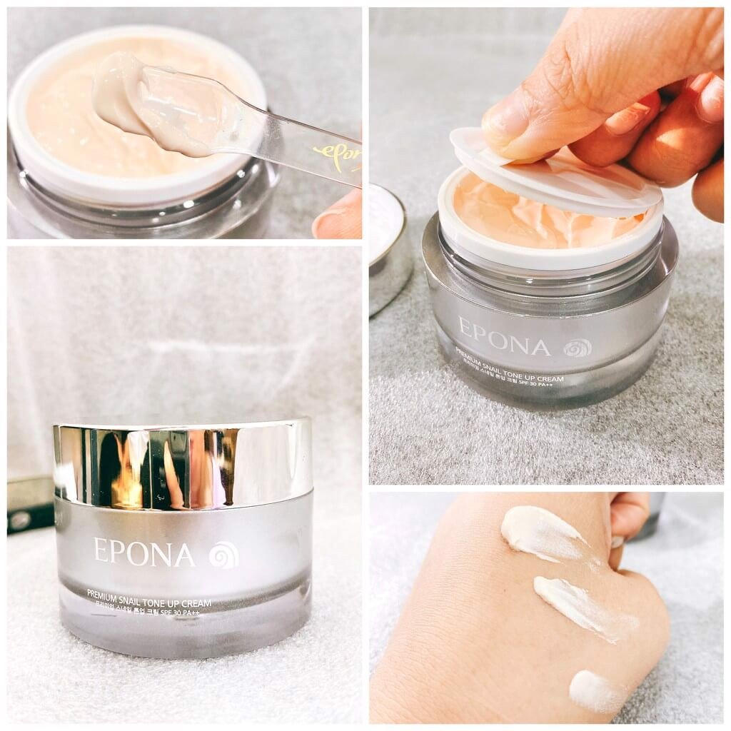 [Chính hãng] Kem Dưỡng Trắng Epona Premium Snail Tone Up Cream SPF 30 PA++ 50ml