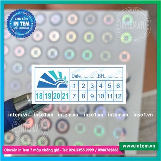 Combo in 1000 tem vỡ bảo hành 1x2cm - lấy ngay