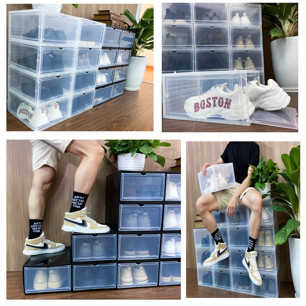 HỘP ĐỰNG GIÀY CAO CẤP ĐỰNG NHIỀU LOẠI GIÀY NHƯ JD, SNEAKER, GIÀY CAO GÓT