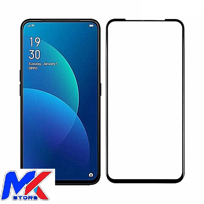 Kính cường lực bảo vệ màn hình ĐT OPPO Reno 3Pro full màn hình full keo - tặng bộ giấy lau kính trị giá 10K