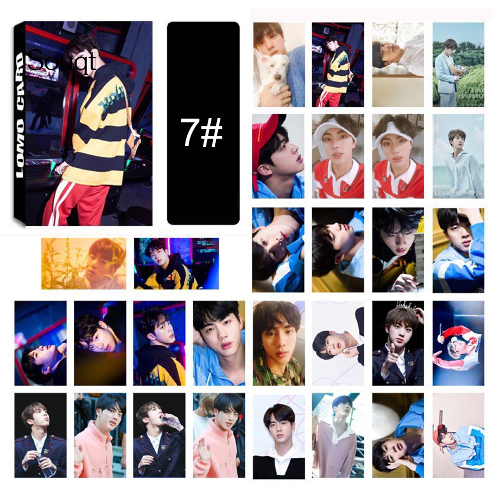Set 30 tấm thẻ hình các thành viền nhóm nhạc BTS phong cách album Love Yourself dành cho fan hâm mộ