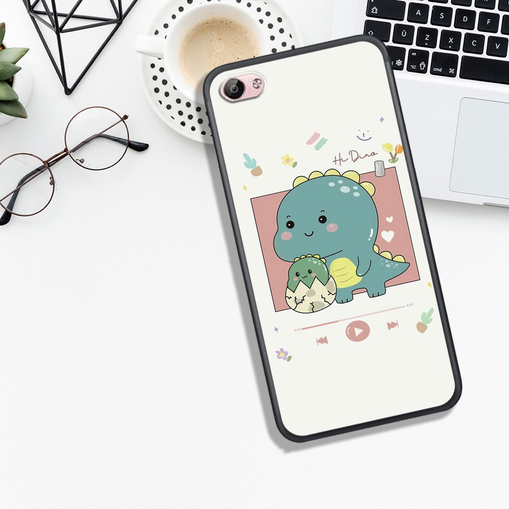 [HOT]ỐP VIVO Y53/Y55/Y66/Y67 , IN HÌNH KHỦNG LONG CHIBI SIÊU DỄ THƯƠNG.