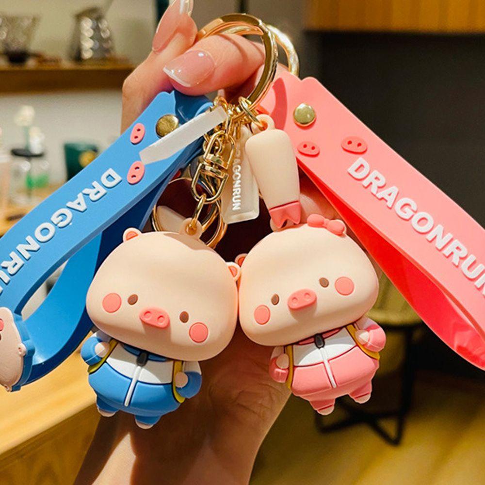 Móc Khóa Hình Heo Nhồi Bông Xinh Xắn