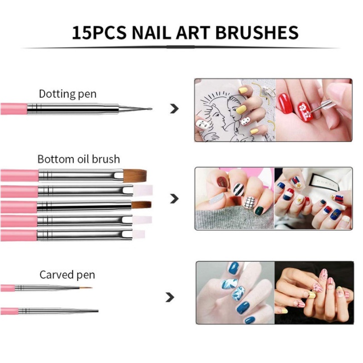 Bộ dụng cụ trang trí móng tay nghệ thuật<br>