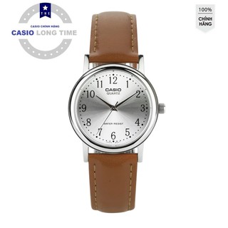 Đồng hồ nữ Casio MTP-1095E-7BDF chính hãng - Dây Da - Mặt số - Chống nước 5 ATM , bảo hành 12 tháng