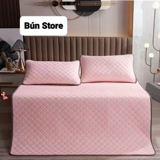 CHIẾU ĐIỀU HOÀ TENCEL, CHIẾU CAO SU NON TẶNG 2 vỏ gối kèm