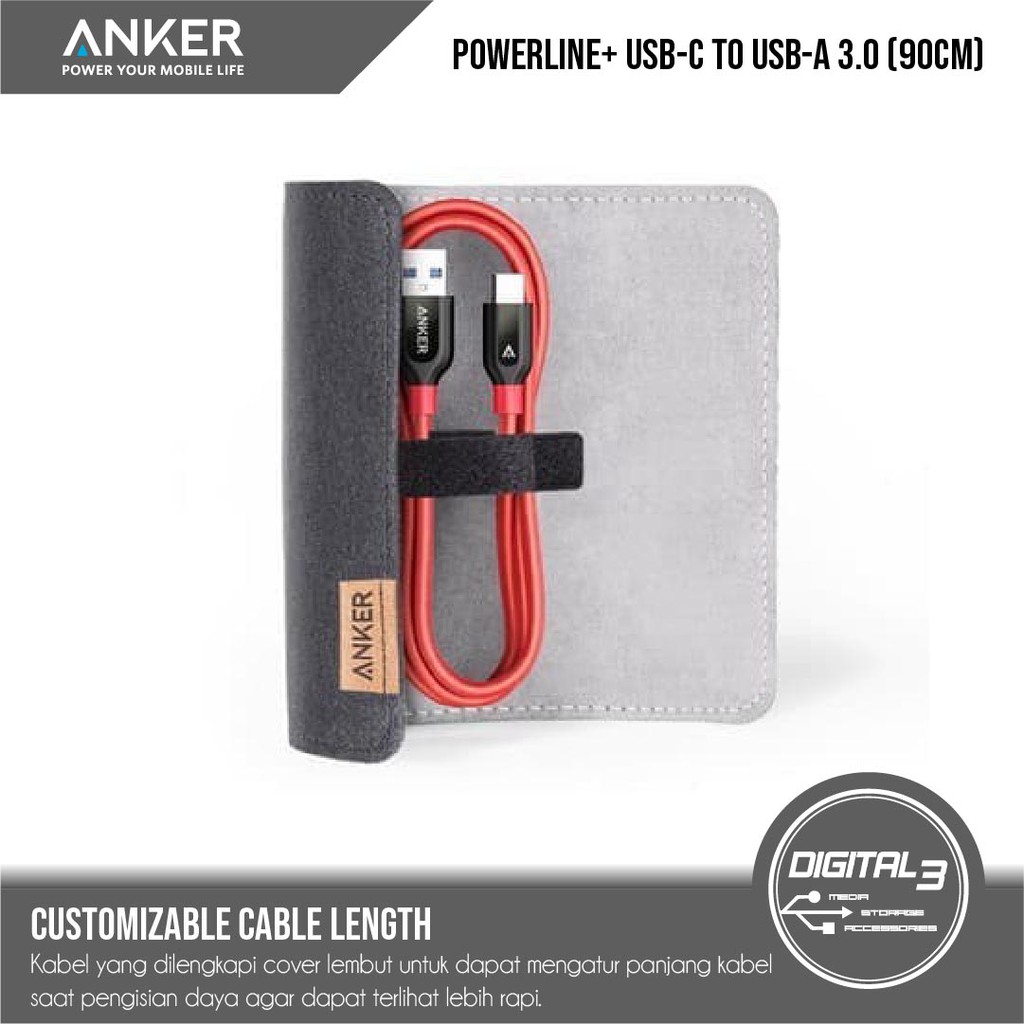 Anker Powerline Dây Cáp Chuyển Đổi Từ Usb-A Sang Type-C Dài 3ft (0.9M)