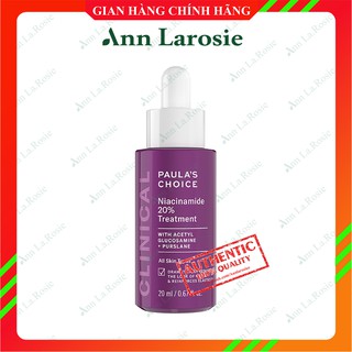 Tinh chất se khít lỗ chân lông tối ưu Paula's Choice Clinical Niacinamide 20% Treatment 20ml