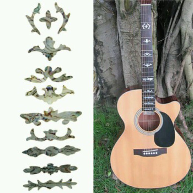 Dán khảm cần đàn guitar giá rẻ