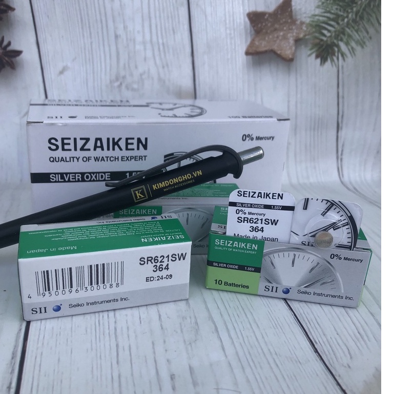 Viên pin 621 Seizaken SR621SW - 364 vỉ 1 viên