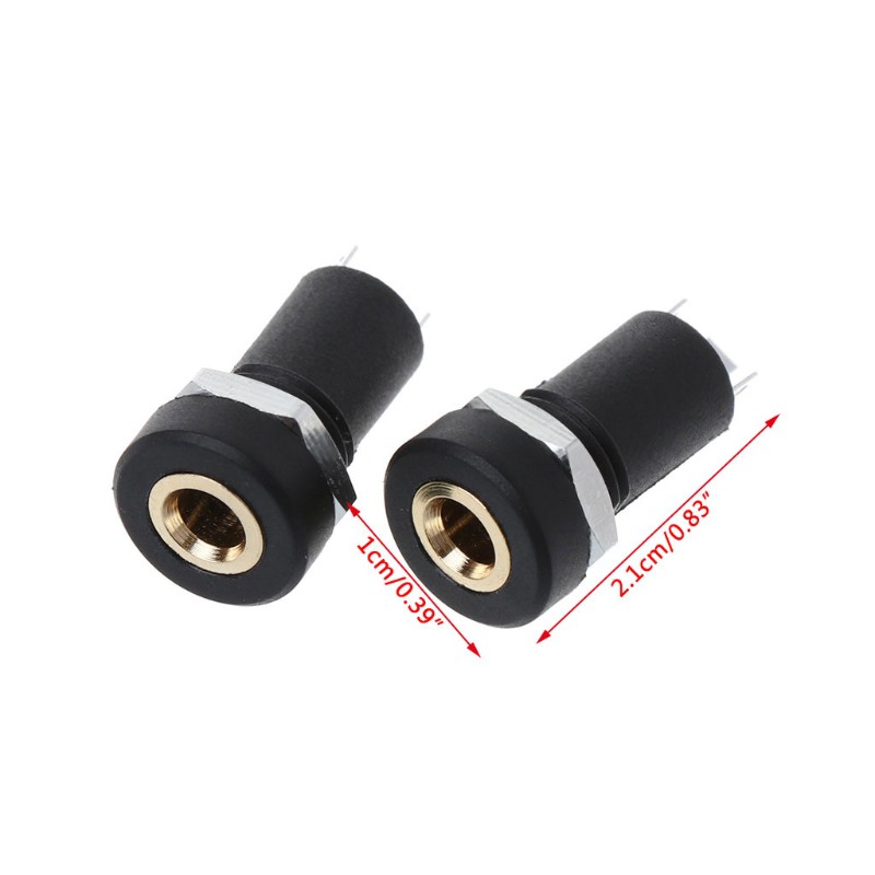 Bộ 2 Ổ Cắm Âm Thanh 3 Cực 3.5mm