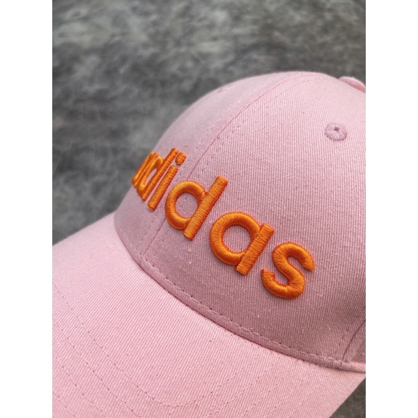 (ảnh thật) Mũ/nón EMBROIDERED BASEBALL CAP BLACK &amp; PINK