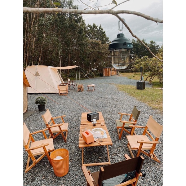 Ghế Glamping, Ghế gỗ dã ngoại, ghế tựa gấp gọn có tay vịn kiểu Nhật - Ghế gỗ cafe gấp gọn xuất khẩu Nhật