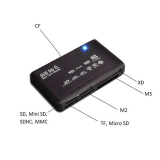 Đầu đọc thẻ nhớ SD TF CF XD MS MMC USB 2.0