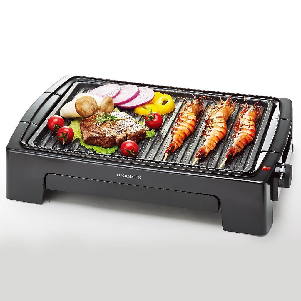 [Oder] - Bếp Nướng Điện Lock&Lock EJG221 (1300W) - Bếp mini du lịch - Chống dính, dễ vệ sinh - Hàng 