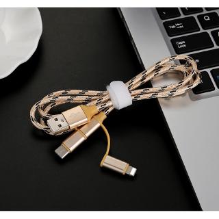 Dây Cáp Sạc Nhanh 3 Trong 1 Cho Iphone/Android