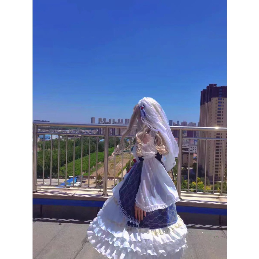 Đầm Cưới Đính Hoa Tuyết Phong Cách Lolita Xinh Xắn