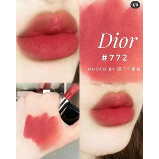 Son dior rouge 772 classic matte hồng đất – from satin to matte