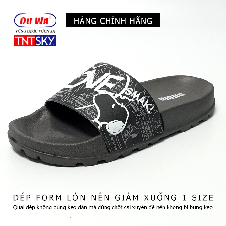 Dép quai ngang nam, nữ siêu nhẹ DUWA - Hàng chính hãng – XÁM SH9033