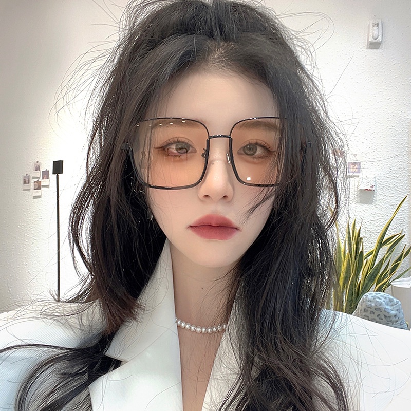 Kính Mát Gọng Vuông Cỡ Lớn Màu Kẹo Thời Trang Phong Cách Retro