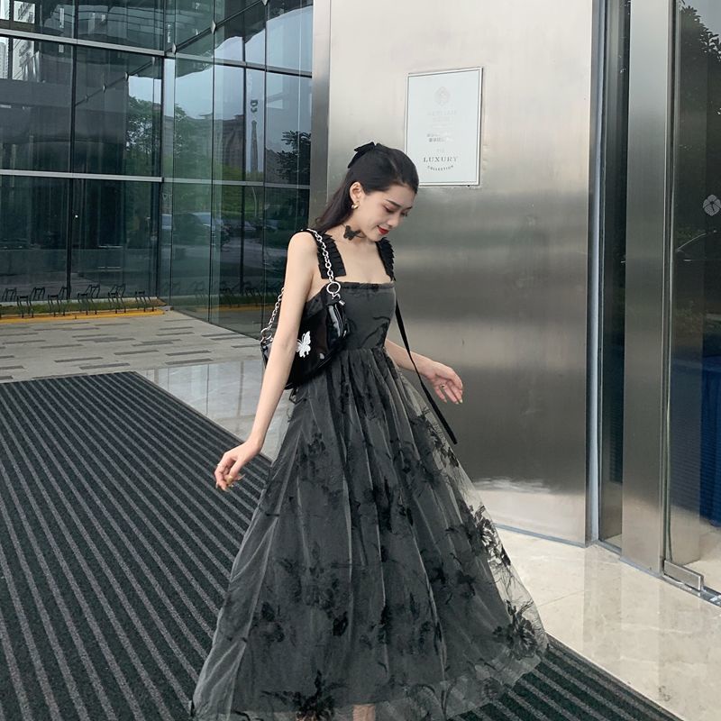 Đầm hai dây dáng dài thời trang mùa hè xinh xắn dành cho nữ