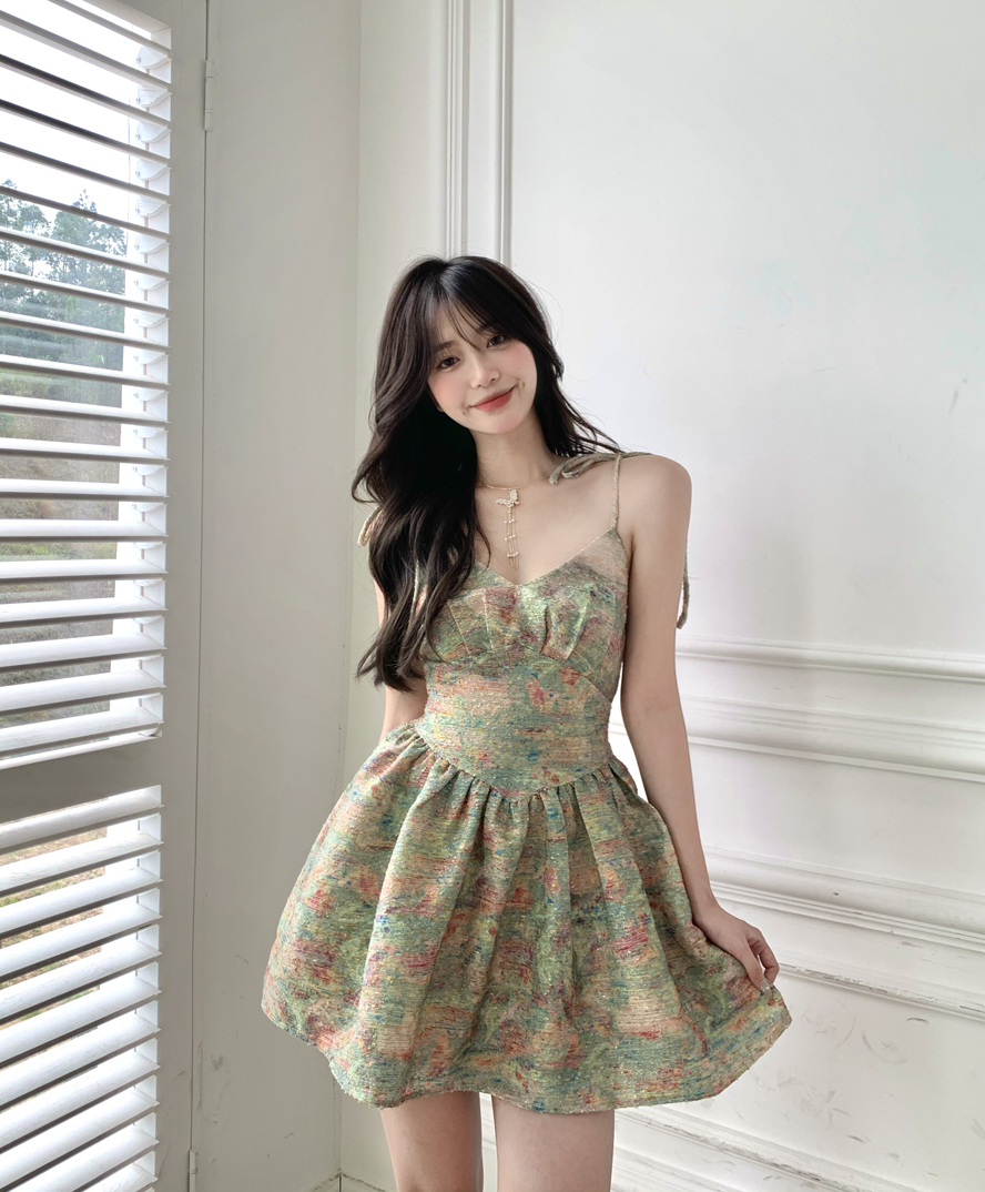Đầm Dây Thời Trang Hè 2021 Phong Cách Retro Dành Cho Nữ | BigBuy360 - bigbuy360.vn
