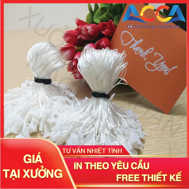 [ GIÁ RẺ BẤT NGỜ ] Dây treo thẻ bài tag nhãn mác quần áo_Dây dù 2 màu đen trắng_Dây bền, đẹp, chắc chắn