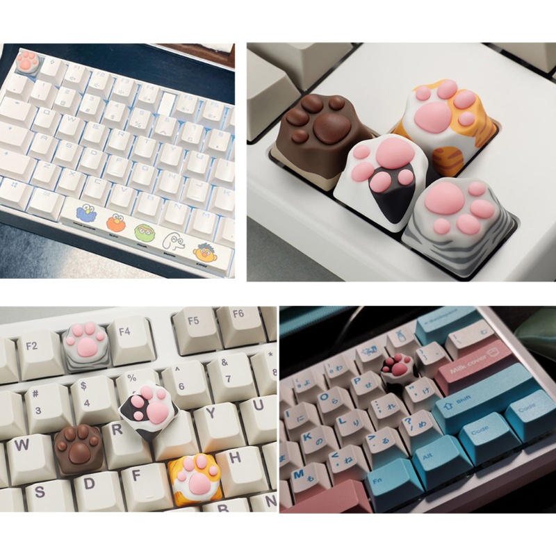 Nút Bàn Phím Thay Thế Hình Chân Mèo Kitty Cho Cherry MX Switches