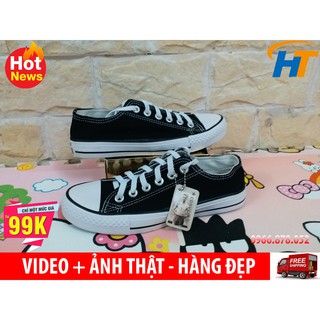 ⚡[ Có clip ] Giày ulzzang cv classic đen trắng thấp