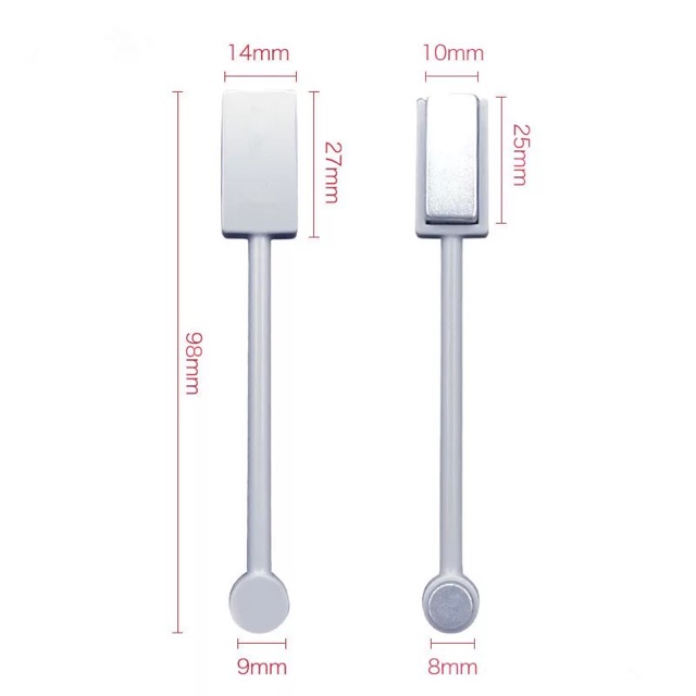 Thanh nam châm 2 đầu hơ sơn móng mắt mèo 3D