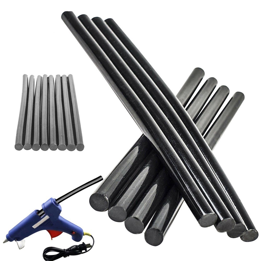 Set 10 que keo nến màu đen 7mm x 100mm