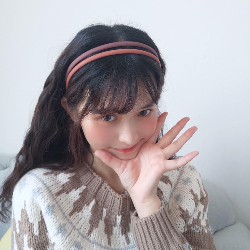 Băng Đô Cài Tóc Màu Trơn Phong Cách Vintage Dễ Thương Cho Nữ