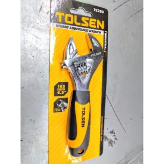 Mỏ lết mini tolsen mở miệng 30mm dài 165mm 6.5” 15280