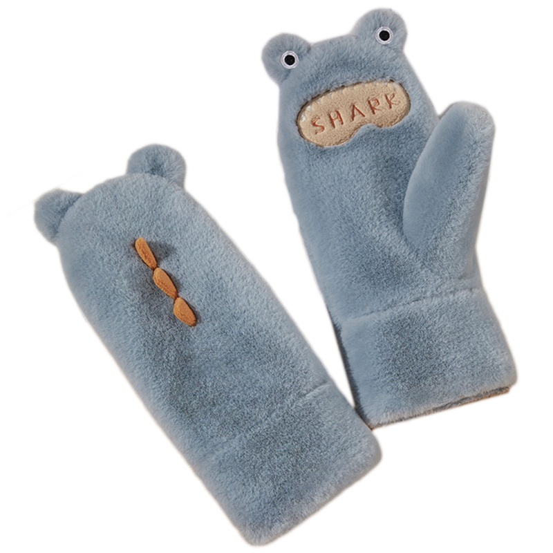 Găng Tay Lông Xù Hình Động Vật Dễ Thương Dành Cho Nữ