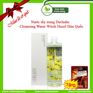 [ CHÍNH HÃNG ] Nước tẩy trang DERLADIE CLEANSING WATER WITCH HAZEL Hàn Quốc 500ml