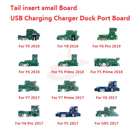 Bảng Mạch Cổng Sạc Cao Cấp Cho Điện Thoại Huawei Y5 Y6 Y7 Y9 GR3 GR5 Prime Pro 2017 2018 2019 Y6P Y6S Y9S