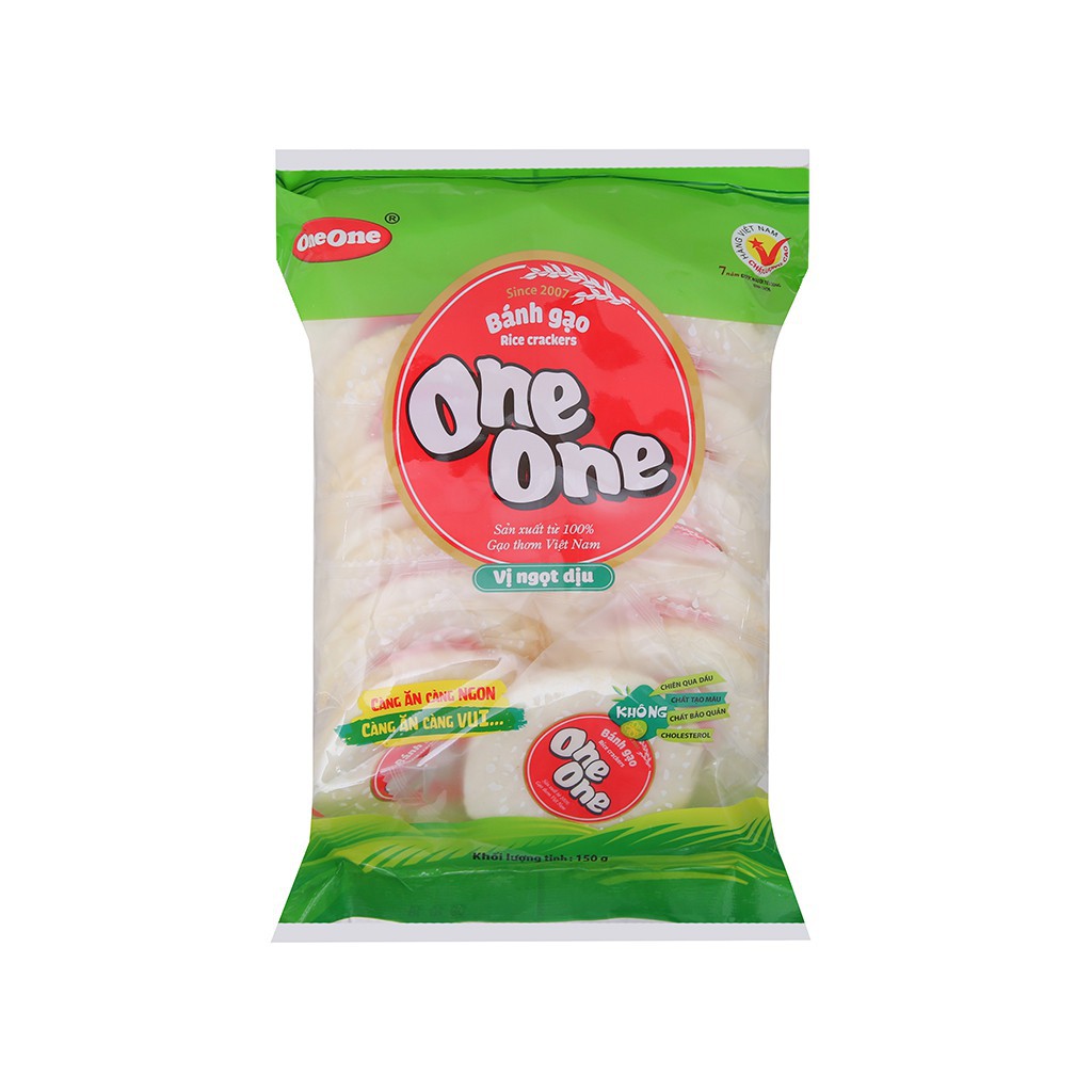 Bánh gạo vị ngọt dịu One One gói 150g - yenthu